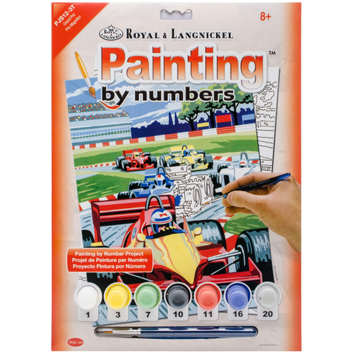 Royal & Langnickel(R) Small Paint By Number Kit 8.75"X11.75"-Grand Prix - PJS-12 - 090672993618 Royal & Langnickel(R) Small Paint By Number Kit 8.75"X11.75"-Grand Prix - PJS-12 - 090672993618