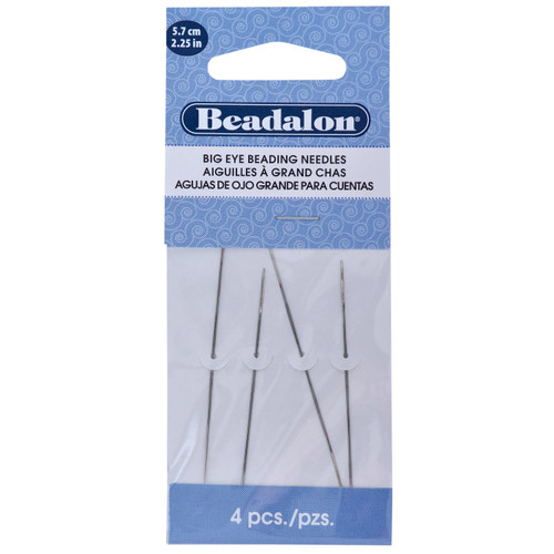Beadalon Big Eye Beading Needles 4/Pkg-2.25" - JNEED-2.25 - 035926057081