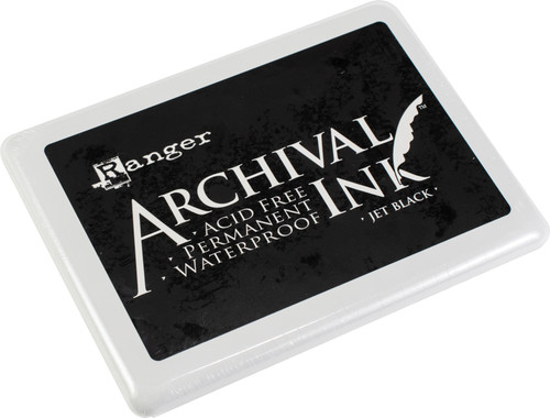 Ranger Archival Ink Jumbo Ink Pad #3-Jet Black - A3P-6701 - 789541006701
