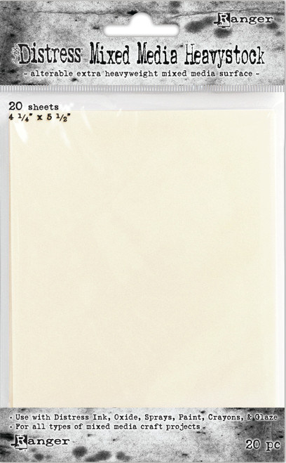 Tim Holtz Distress Heavystock Tags 20/Pkg-4.25"X5.5" TDA53835 - 789541053835