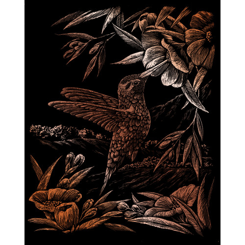 Royal & Langnickel(R) Copper Foil Engraving Art Kit 8"X10"-Hummingbird - COPRFL-17