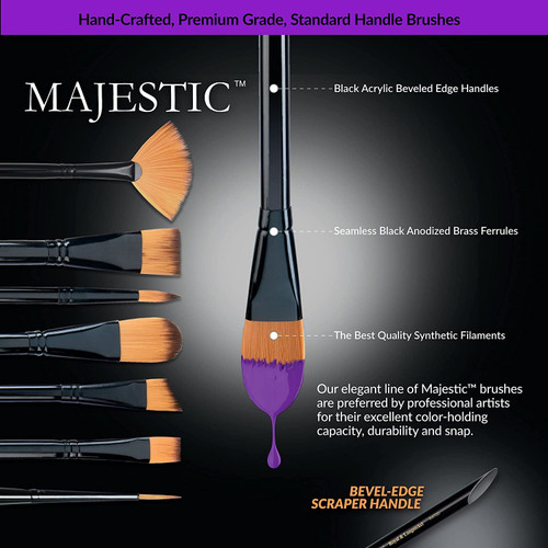 Royal & Langnickel(R) Majestic Angular Brush Set-7/Pkg RMAJ-301