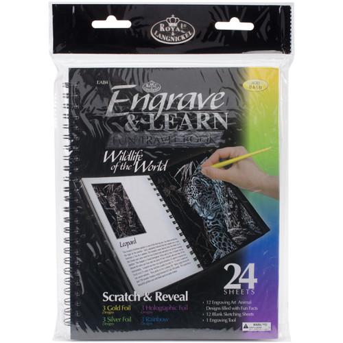 Royal & Langnickel(R) Engraving Art Travel Book-Wildlife Of The World - EAB-4 - 090672276834