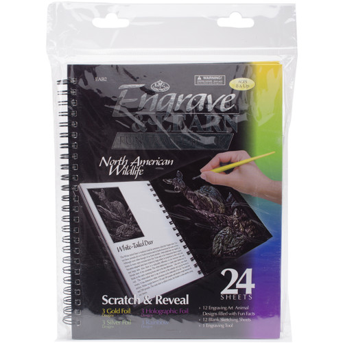 Royal & Langnickel(R) Engraving Art Travel Book-North American Wildlife - EAB-2 - 090672276810