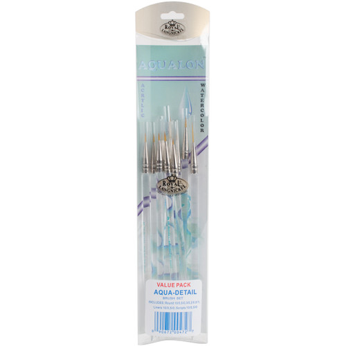 Royal & Langnickel(R) Aqualon Detail Brush Set 10/Pkg- - AQUADET - 090672004727