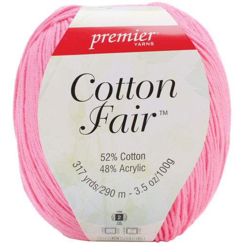 Premier Cotton Fair Yarn-Baby Pink - 27-5 - 847652015378