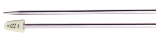 Susan Bates Silvalume Single Point Knitting Needles 14"-Size 6/4mm - 111146