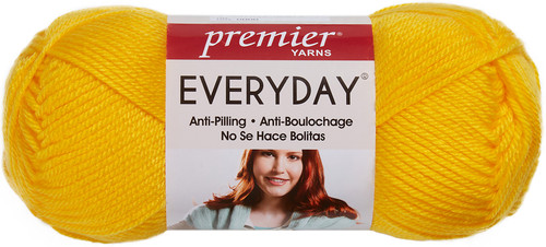 Premier Anti-Pilling Everyday Worsted Yarn-Lemon - DN100-27 - 847652008745