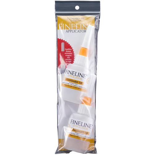 Fineline 18 Gauge Applicators & Bottles - Empty 2/Pkg-1.25oz - FL2023 - 816356003080