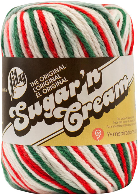 Lily Sugar'n Cream Yarn Ombres-Mistletoe 102002-138 - 057355083257