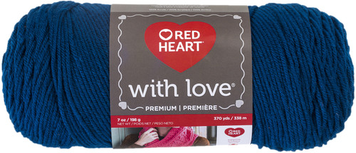 Red Heart With Love Yarn-Peacock - E400-1505 - 073650835551 Red Heart With Love Yarn-Peacock - E400-1505 - 073650835551