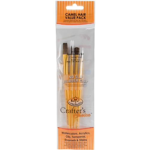 Crafter's Choice Camel Brush Set-4/Pkg - RCC212 - 090672332127