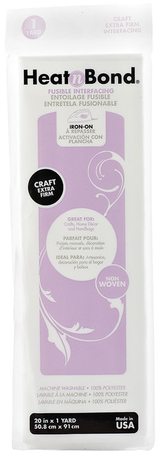 HeatnBond Extra Firm Iron-On Fusible Interfacing-20"X36" - Q2134 - 000943921349
