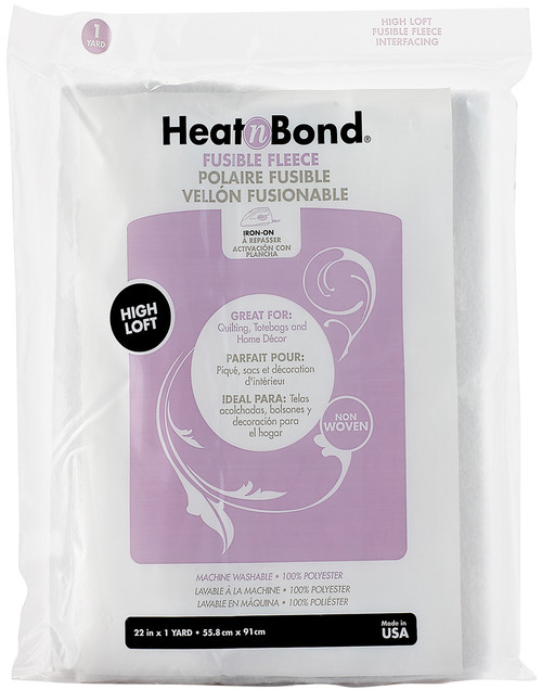 HeatnBond Iron-On Fusible Fleece High Loft-22"X36" - Q2168 - 000943921684