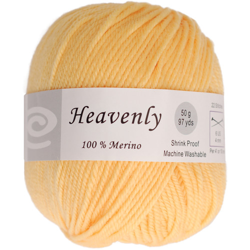 Elegant Heavenly Yarn -Lemon Yellow Q52-50-104 - 783583949682