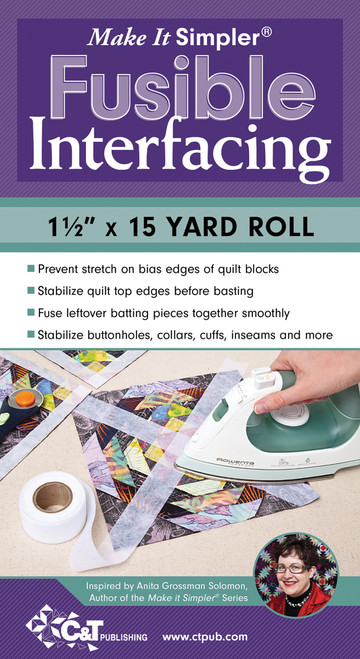C&T Publishing Make It Simpler Fusible Interfacing-1.5"X15yd - 20159 - 97816070551059781607055105