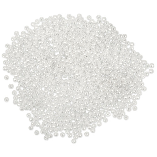 Craft Medley Pearl Beads Value Pack-3mm White 850/Pkg BD409-A