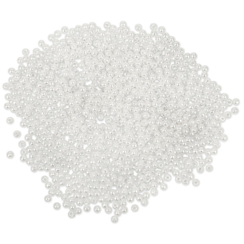 Craft Medley Pearl Beads Value Pack-3mm White 850/Pkg - BD409-A
