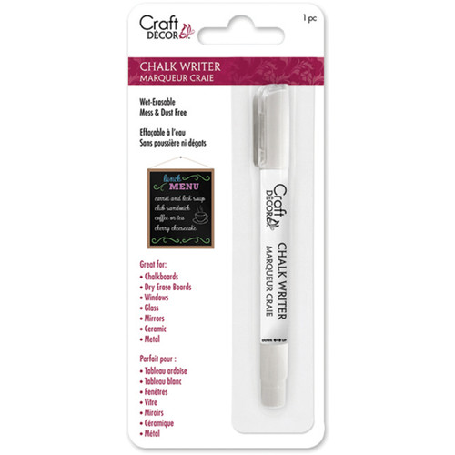 Craft Decor Chalk Writer-White CD960-E - 775749191387