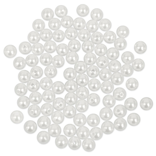 Craft Medley Pearl Beads Value Pack-8mm White 80/Pkg - BD409-E Craft Medley Pearl Beads Value Pack-8mm White 80/Pkg - BD409-E