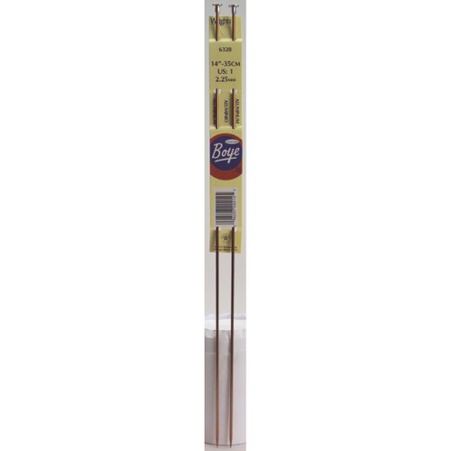 Boye Single Point Aluminum Knitting Needles 14"-Size 13/9mm 6328013 - 070659777127