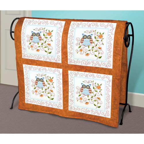 Janlynn Stamped For Embroidery Quilt Blocks 15"X15" 6/Pkg-Owl - 21-1474 Janlynn Stamped For Embroidery Quilt Blocks 15"X15" 6/Pkg-Owl - 21-1474