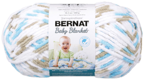 Bernat Baby Blanket Big Ball Yarn-Little Teal Dove - 161104-4735 - 057355375963