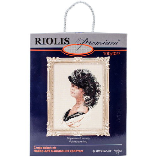 RIOLIS Counted Cross Stitch Kit 11.75"X15.75"-Velvet Evening (14 Count) -R100/027 - 4607154522684