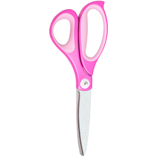 Plus All-Purpose Curved Blade Scissors 8"-Pink - 35-061 Plus All-Purpose Curved Blade Scissors 8"-Pink - 35-061