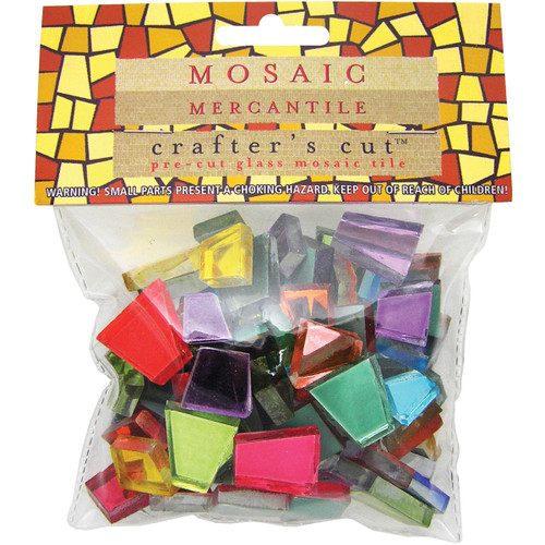 Diamond Tech Crafter's Cut Mosaic Tiles .5lb-Assorted Mirrors CC-MR - 638799952738