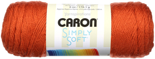 Caron Simply Soft Solids Yarn-Pumpkin - H97003-9765 - 035613977654