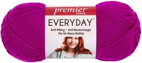 Premier Anti-Pilling Everyday Worsted Yarn-Bright Violet - DN100-39 - 847652011554