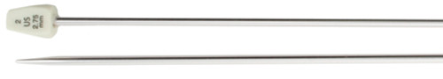 Susan Bates Silvalume Single Point Knitting Needles 10"-Size 2/2.75mm - 111102 Susan Bates Silvalume Single Point Knitting Needles 10"-Size 2/2.75mm - 111102
