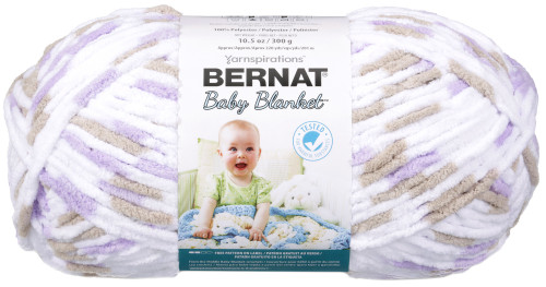 Bernat Baby Blanket Big Ball Yarn-Little Lilac Dove Print - 161104-4113 - 057355375857
