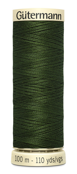 Gutermann Sew-All Thread 110yd-Black Olive - 100P-782 - 077780002128