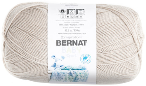 Bernat Baby Sport Big Ball Yarn - Solids-Baby Taupe - 163121-21011 - 057355366343 Bernat Baby Sport Big Ball Yarn - Solids-Baby Taupe - 163121-21011 - 057355366343