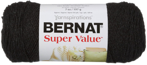 Bernat Super Value Solid Yarn-Dark Grey - 164053-53042 - 057355363670 Bernat Super Value Solid Yarn-Dark Grey - 164053-53042 - 057355363670