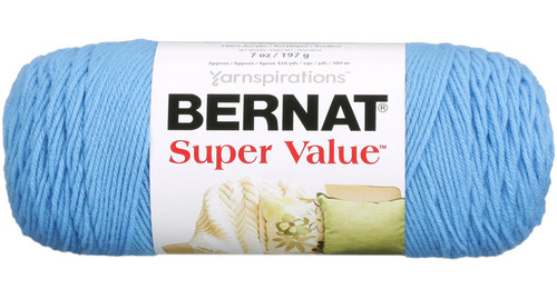Bernat Super Value Solid Yarn-Hot Blue - 164053-53725 - 057355364998