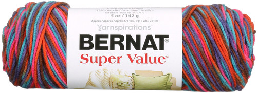 Bernat Super Value Ombre Yarn-Sedona Sunset - 164128-28324 - 057355367357