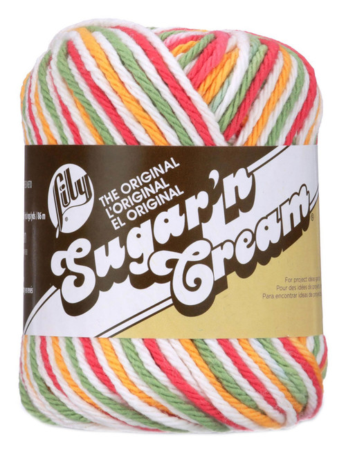 Lily Sugar'n Cream Yarn - Ombres-Mango Madness - 102002-2626 - 057355364141