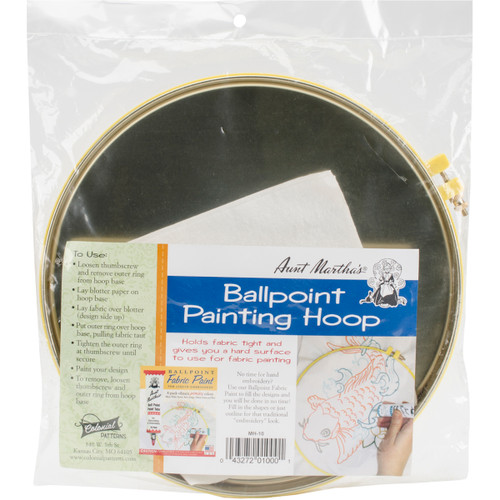 Aunt Martha's Ballpoint Painting Hoop 10"- - MH10 - 043272010001