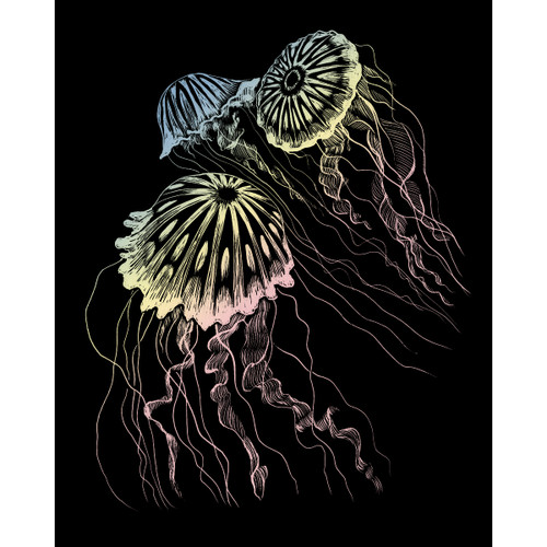 Royal & Langnickel(R) Holographic Foil Engraving Kit 8"X10"-Jellyfish - HOLOFL-24