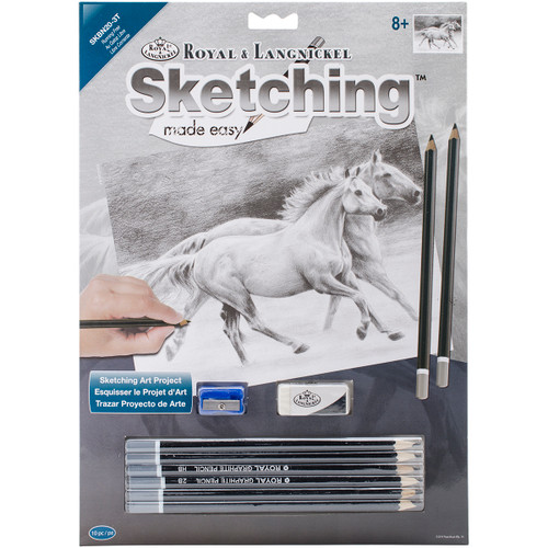Royal & Langnickel(R) Sketching Made Easy Kit 9"X12"-Running Free - SKBN-20 - 090672944283