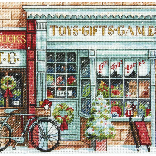 Dimensions Gold Petite Counted Cross Stitch Kit 6"X6"-Toy Shoppe (18 Count) 70-08900 - 088677089009