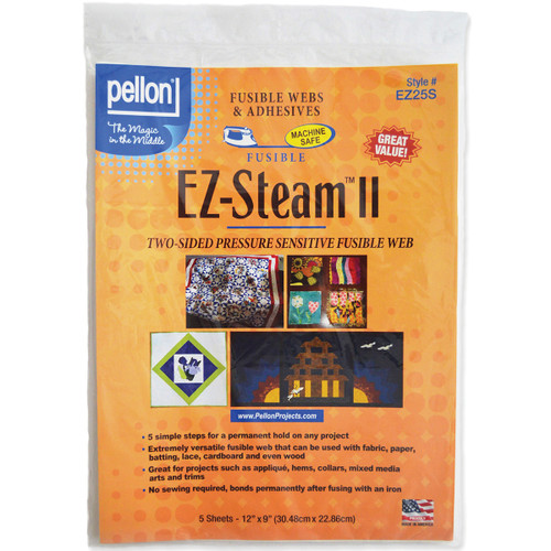 Pellon EZ-Steam II-12"X9" 5/Pkg - EZ25S - 075269018134