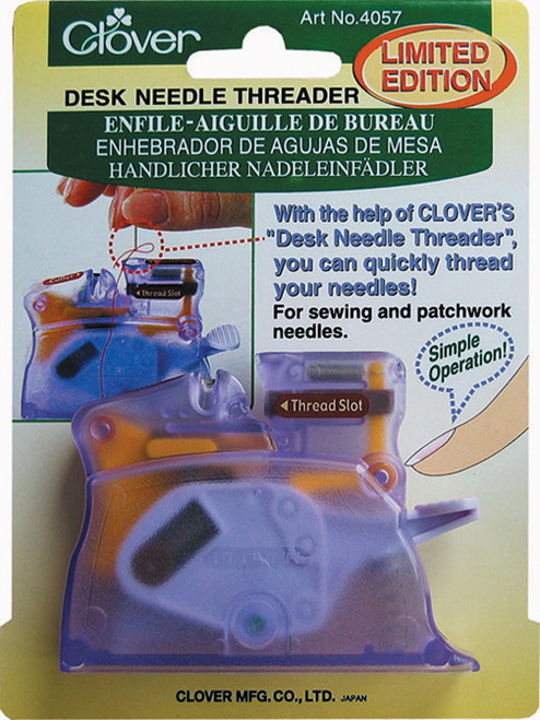 Clover Desk Needle Threader-Purple 4071 - 051221507113