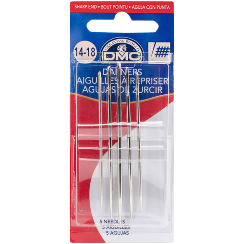 DMC Darners Hand Needles-Size 14/18 5/Pkg - 1769-14/18 - 077540382774 DMC Darners Hand Needles-Size 14/18 5/Pkg - 1769-14/18 - 077540382774