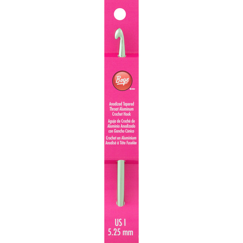Boye Aluminum Crochet Hook 6"-Size I9/5.25m - 3326218I - 070659777639 Boye Aluminum Crochet Hook 6"-Size I9/5.25m - 3326218I - 070659777639