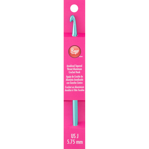 Boye Aluminum Crochet Hook 6"-Size J10/5.75mm - 3326218J - 070659777646