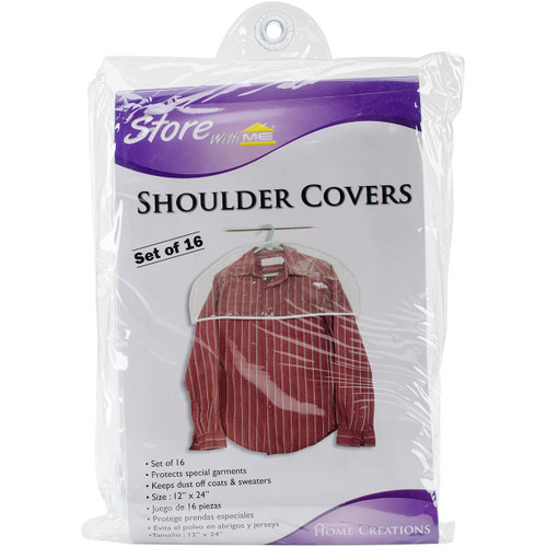 Innovative Home Creations Shoulder Covers 16pk 12"X24"-Clear 1301 - 039676013014